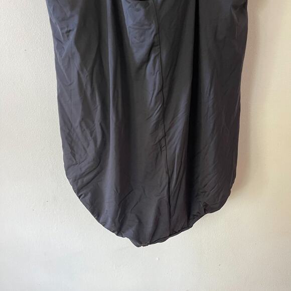 Badgley Mischka Ruched One Piece Swimsuit Womens 24W Black V Neck Swim NEW - Picture 6 of 13